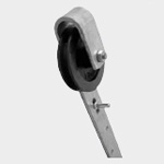 Kladka posuvných vrat se třmenem ⌀ kladky 120 mm
